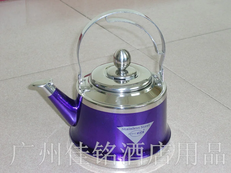 

0 Multicolour stainless steel kettle tea-urn stainless steel liner kettle teapot water bottle 1L