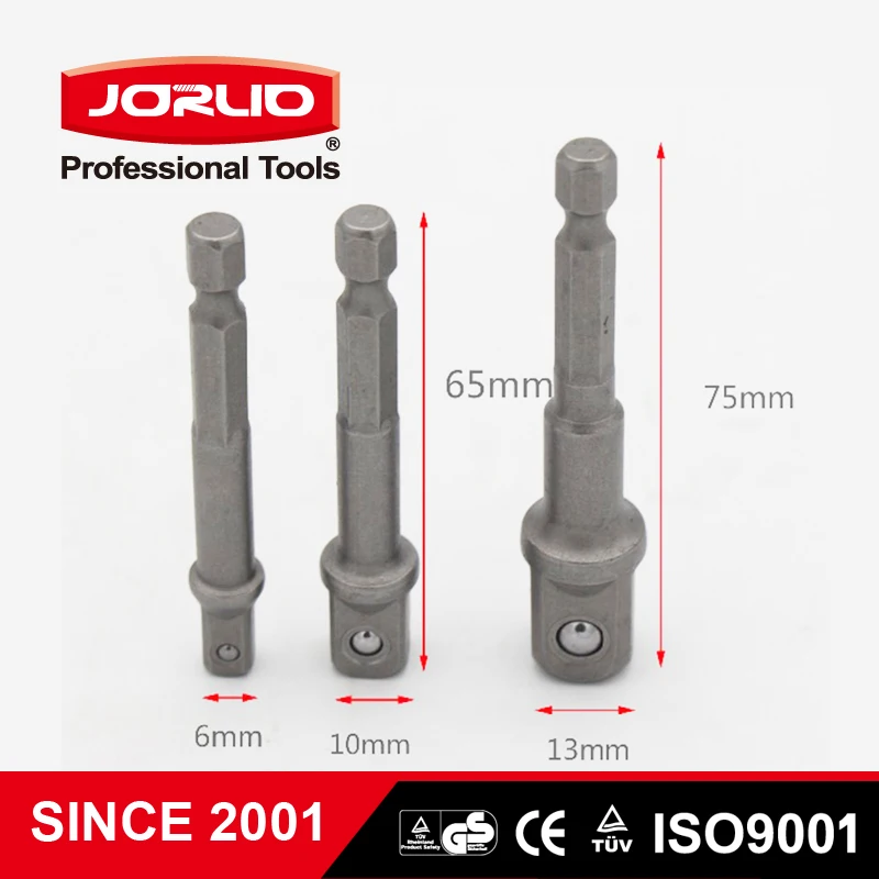 Extra Long Adaptors Hex Shank Drive Power Drill Bit Socket Wrench Adapter Electric Screwdriver