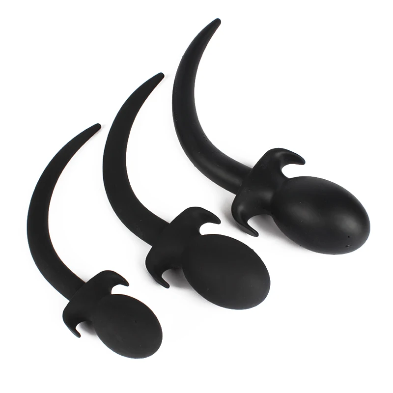 Dog Slave Tails Anal Toys Butt Plug Silicone Anal Plug,Adult Sex Toys for Men G Spot Massager Erotic Anal Sex Toys for Women A3