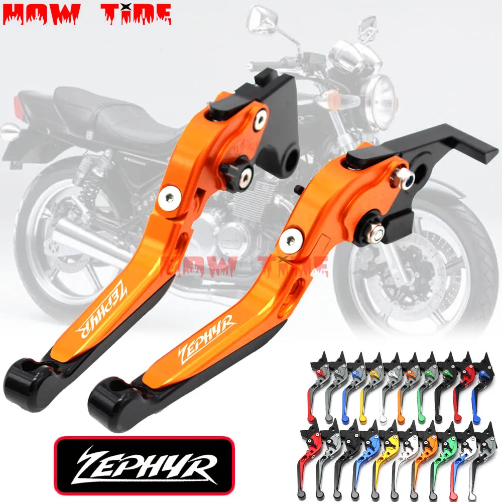 

20 Colors Adjustable Folding Extendable Motorcycle CNC Brake Clutch Levers For Kawasaki Zephyr 1100 All Years