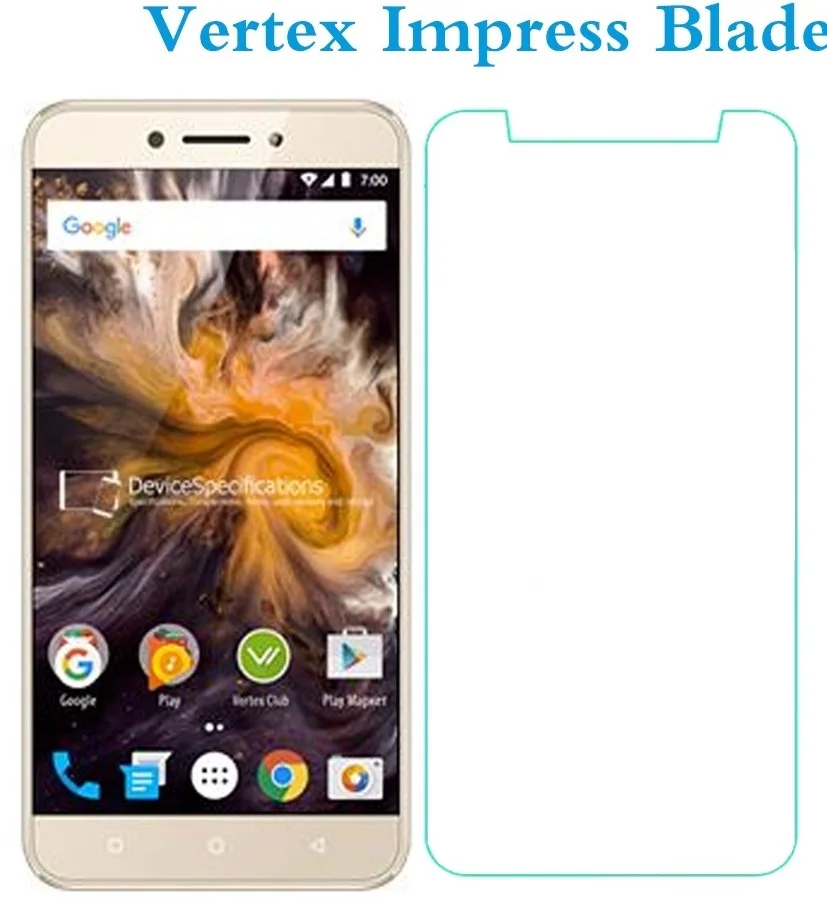 Vertex Impress Blade Glass Tempered Screen Protector Vertex Impress Frost Blade New Play RA Lux