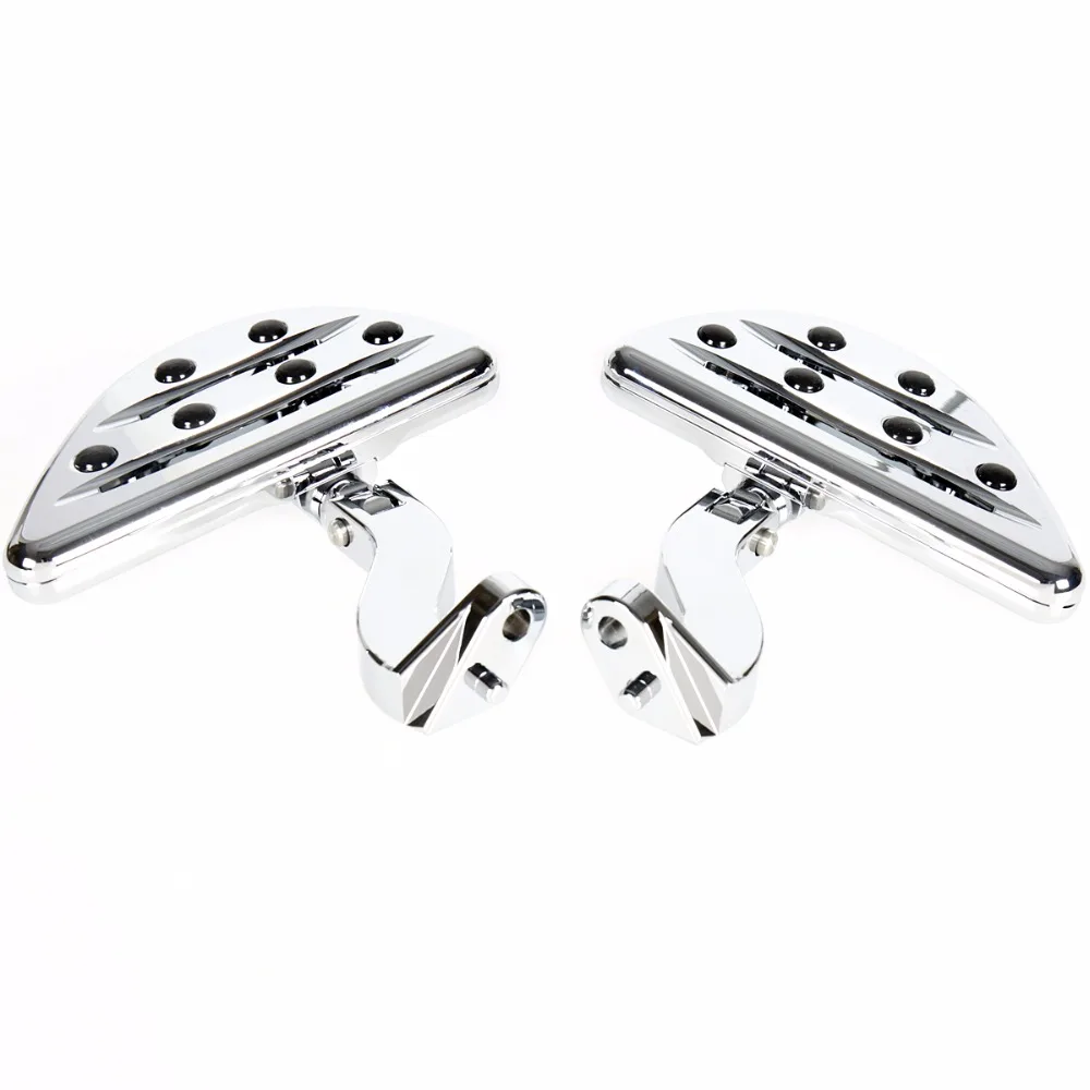 Rear Shallow Cut Chrome Floorboards&Passenger Mounting For Harley Street Glide Road King FLHX FLHR 93-17