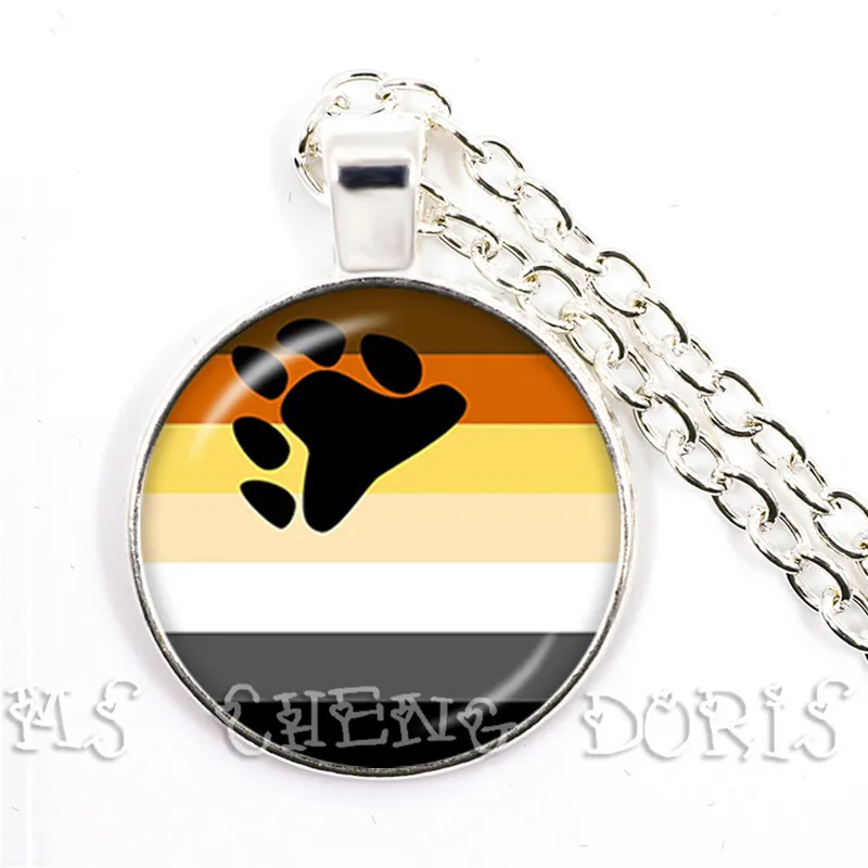 متعددة الطبقات الملونة المثليين المثليات LGBT قلادة القلائد قوس قزح العلم ثنائية فخر قلادة الزجاج والمجوهرات جديد وصول