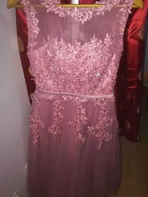 2019 nuevos vestidos cortos de encaje para graduación bordado con cuentas moda fiesta vestido para graduación o novia M005