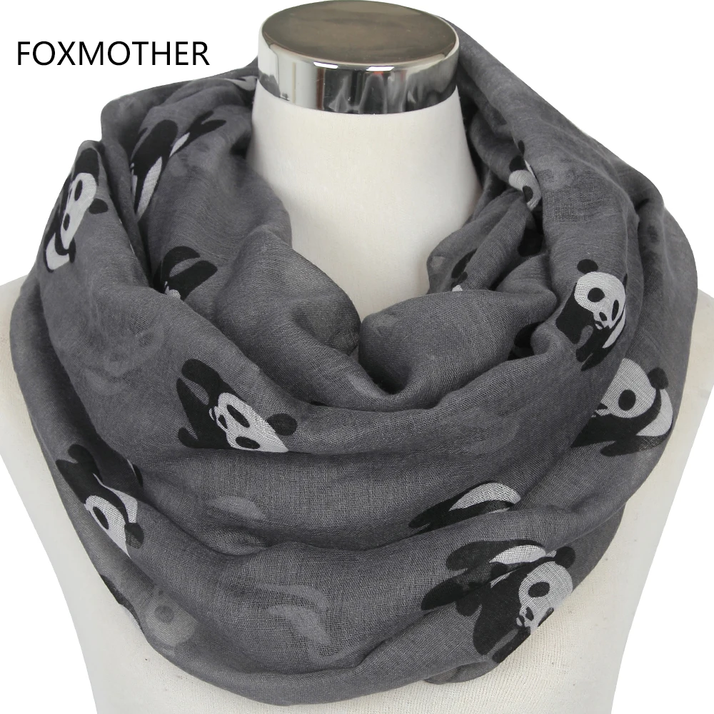 Foxmère-Écharpe KrasnoAnimal Extron pour femme, écharpes à la mode, gris et bleu, cadeaux pour dames, nouveau