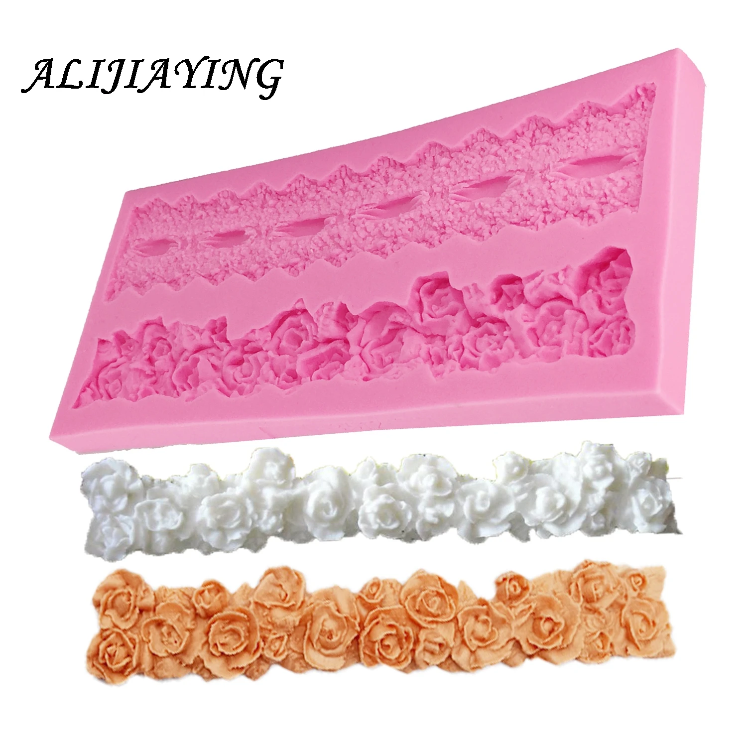 

1Pcs DIY gem Border Flower Silicone Mold for Fondant Cake Decorating Sugarcraft Resin Mold Fondant Cake Mold D1268