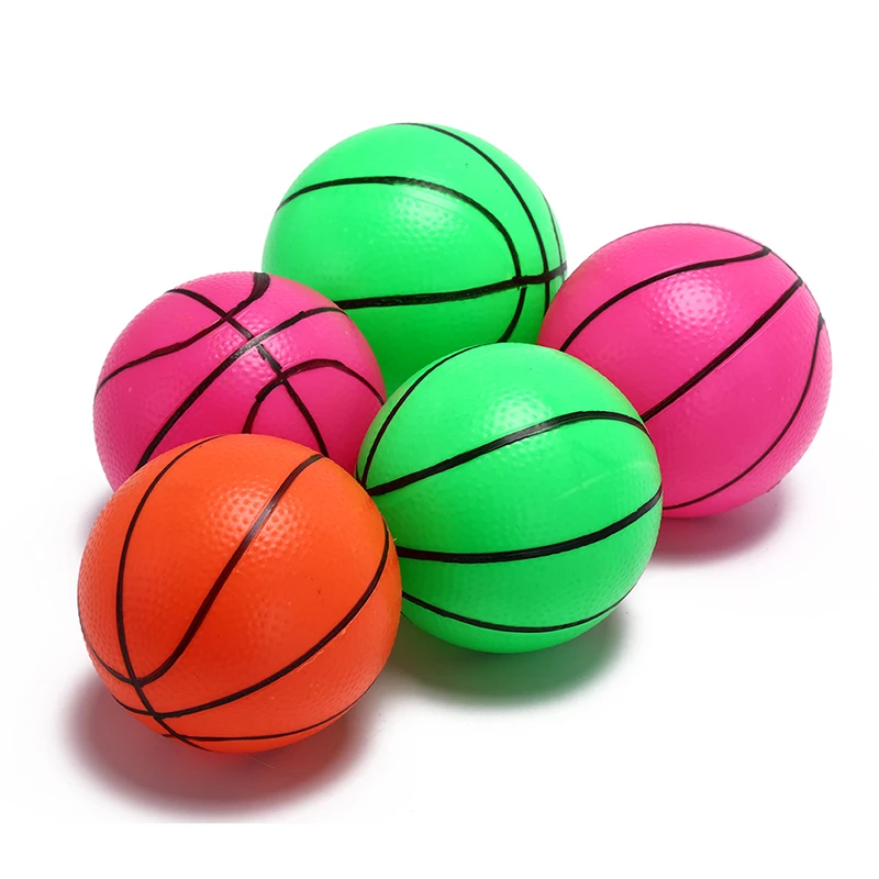 12cm Inflatable PVC Basketball volleyball beach ball Kid Adult sports Toy Random Color 1 PCS