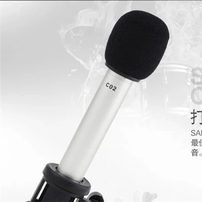 زوج واحد من ميكروفون مكثف أصلي من Samson C02 ، أداة موسيقية احترافية ، ميكروفون