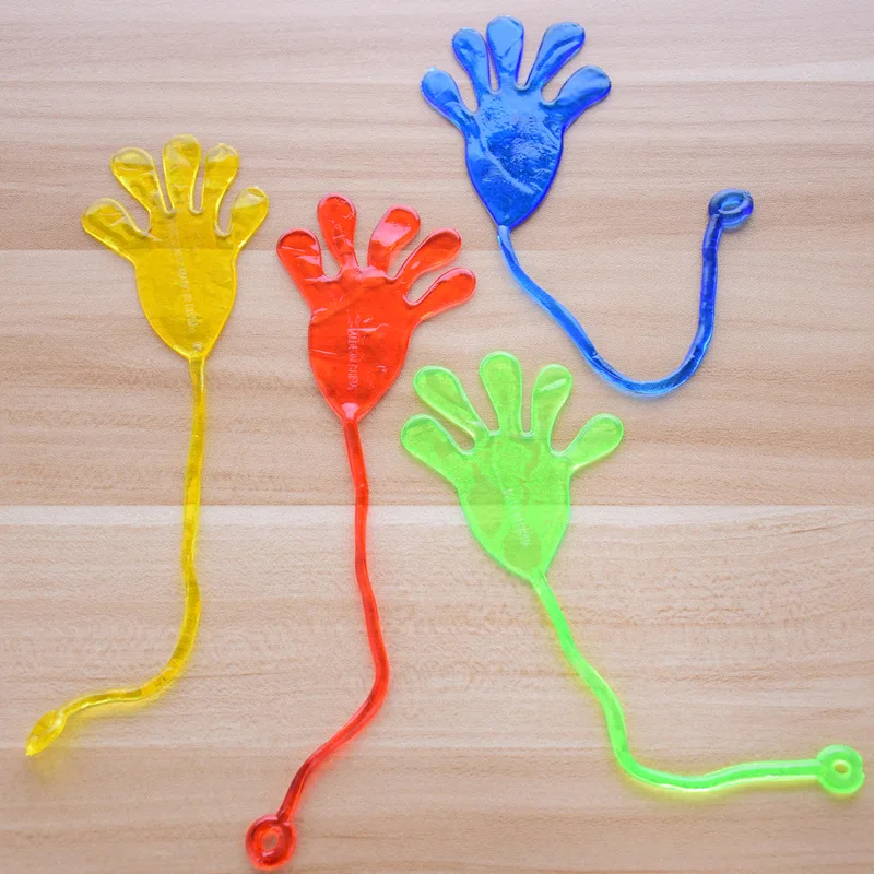 5Pcs Leuke Glitter Sticky Hands Gags Funny Volwassen Gadget Bananasplit Gag Minnaar Geschenken Speelgoed Voor Kinderen Baby Kids