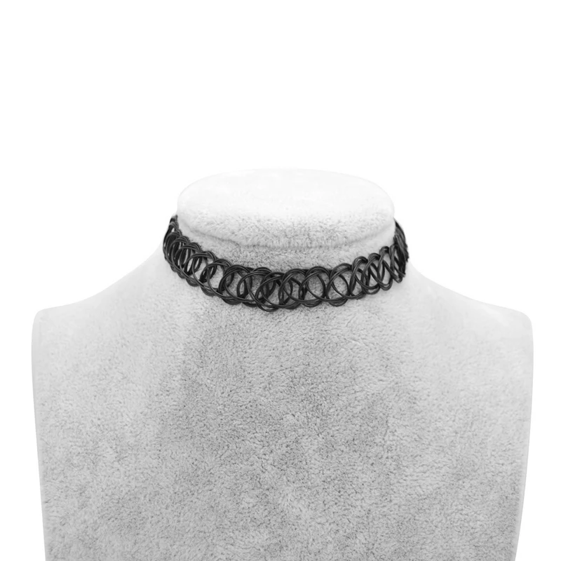 Collier de tatouage gothique rétro pour femme, tour de cou de tatouage commandé mignon, bijoux de mariage, cadeau pour fille, nouveau, 1 pièce