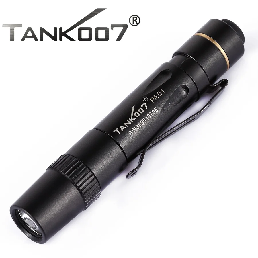 TANK007 PA01 90 Lumens 3Modes ORSAM LED  Flashlight Mini Pocket Clip Medical Light Torch Penlight by AA Battery