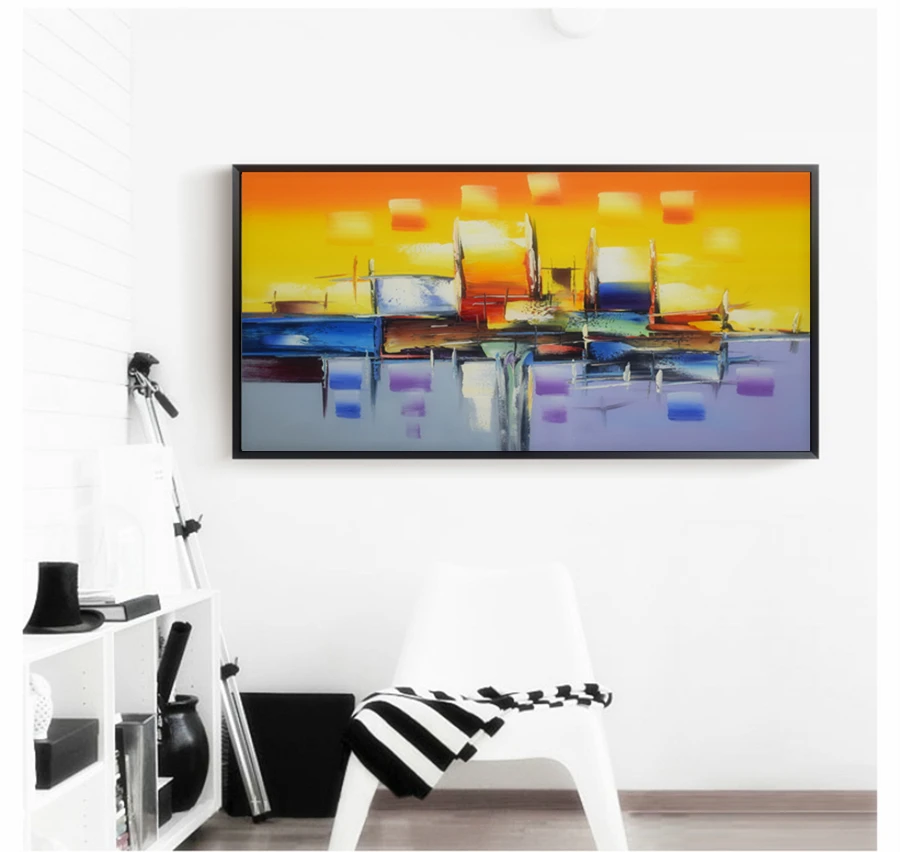 

Hand painted Modern Abstract Oil Painting Home Decoration Wall Art Picture for living room Ornaments Painting