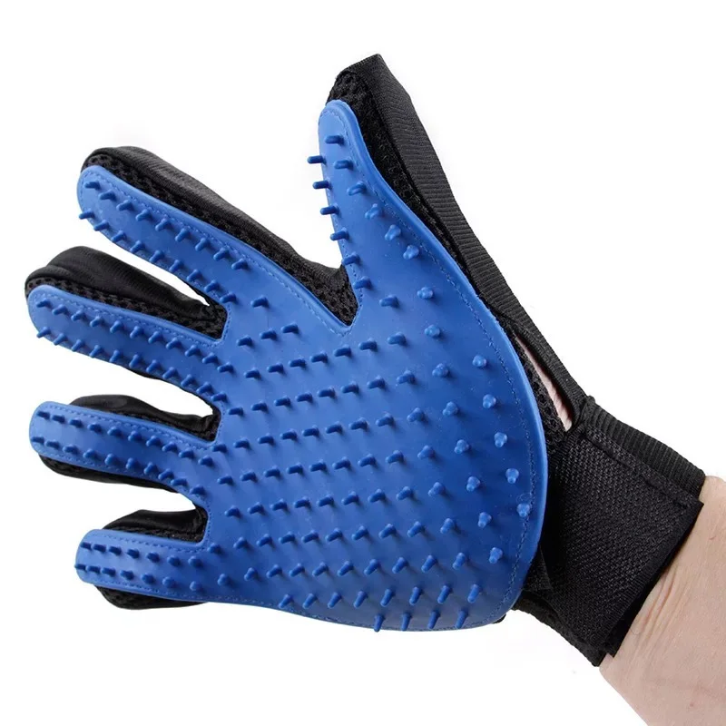 Pet Grooming Glove For Cats Pet Dog Hair Deshedding Brush Comb Glove For Pet Dog Finger Cleaning Massage Glove Cat Accessoies