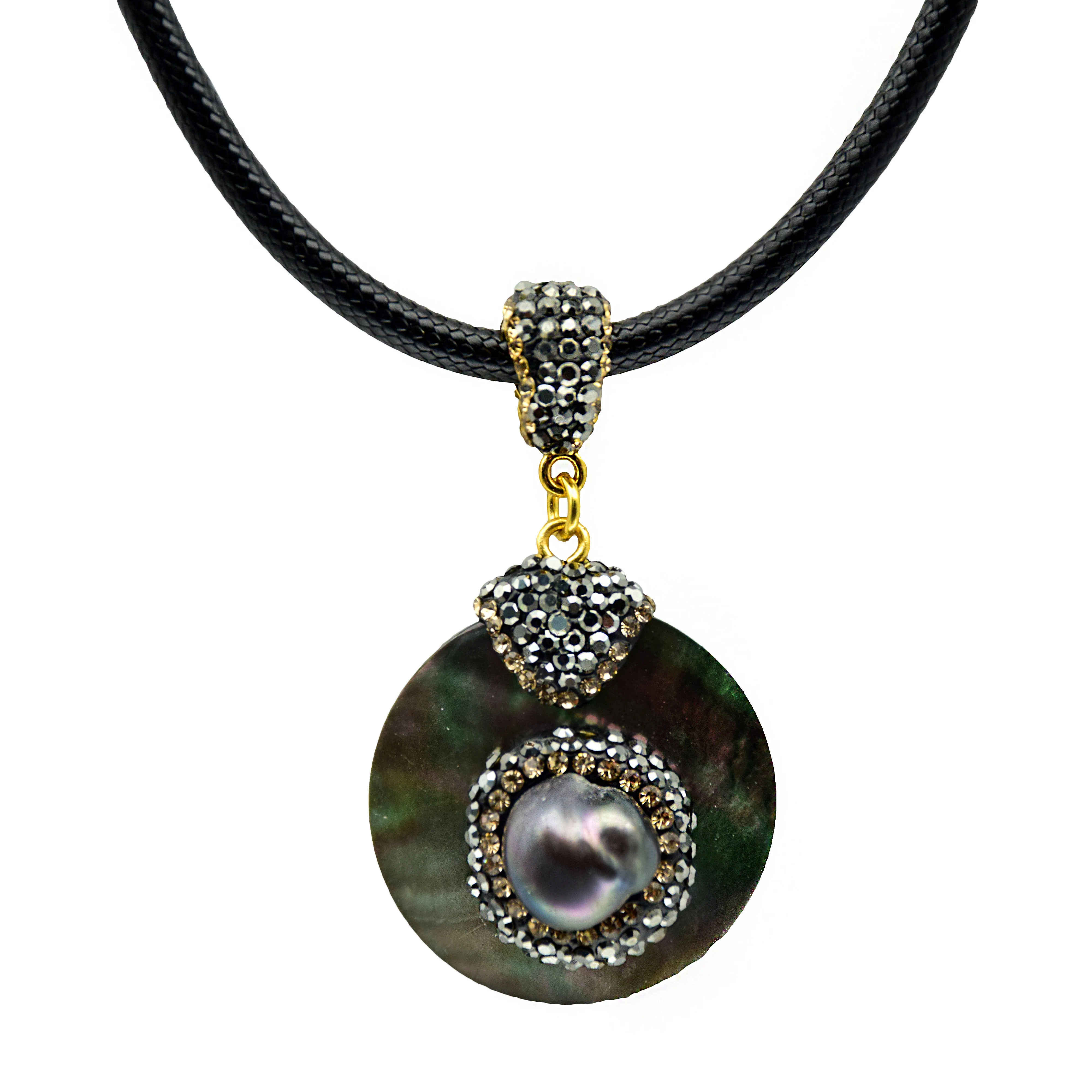 New Charm shell initial necklace women & pearl pendants boho 2019 diy fashion jewelry for women
