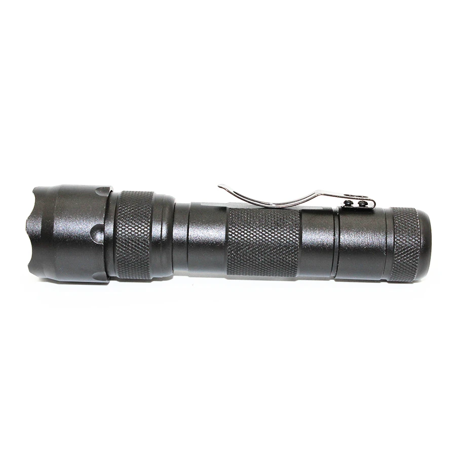 502B UV Flashlight Purple Light Ultraviolet 395nm UV LED Torch Light Self Defense Lamp Use 18650 battery