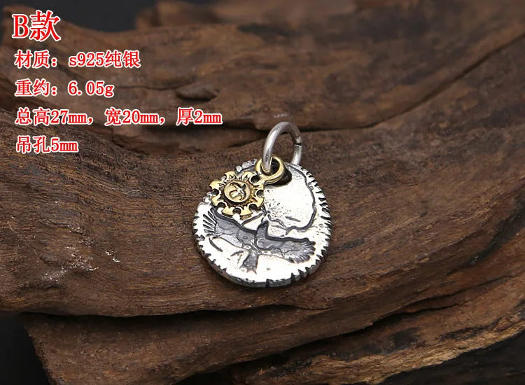 MAYONES – bijoux en argent Sterling S925, pendentif Vintage thaïlandais Takahashi Goro fait à la main, petit aigle pour hommes et femmes