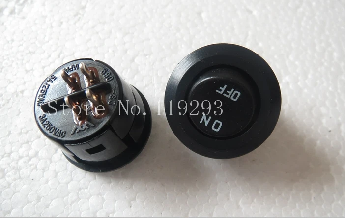 

[SA]Japan imported three mountain DS-059 Round Rocker Switch 3A250VAC 4 feet 2 files Rocker Switch--10PCS/LOT