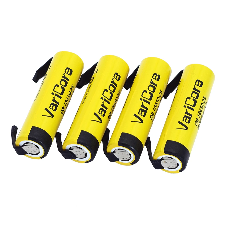 VariCore new  HE2 18650 rechargeable lithium-ion battery 3.7V 2500mAh Battery can keep electronic 20A discharge+DIY Nickel