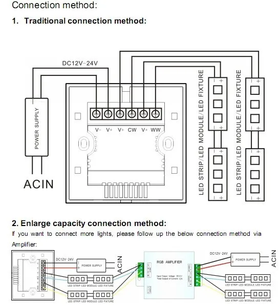 Imagem -04 - Painel de Interruptor com Controle de Intensidade de Luz Led Faça Você Mesmo para Casa Temperatura Led 12v Luzes Led