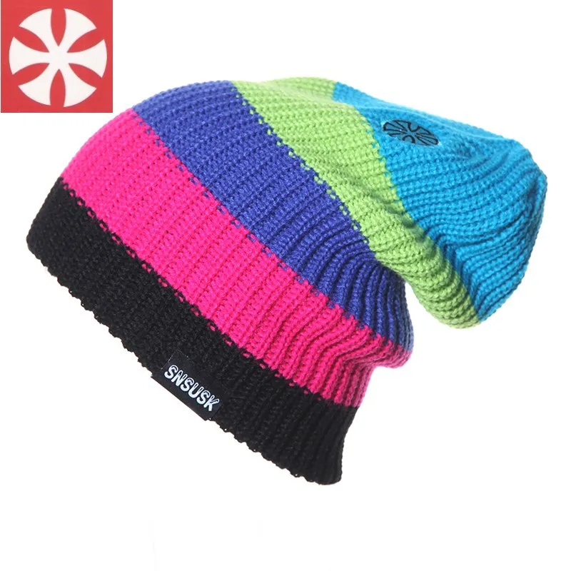 Autumn Winter Ski Hat Snowboard Winter Ski Skating SKULLIES CAPS Hats Beanies Head Warm For Men Woman