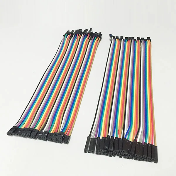 40pcs in Row 40P Dupont Cable 20cm 2mm Switch to 2.54mm 2P-1P  Wire  NEW