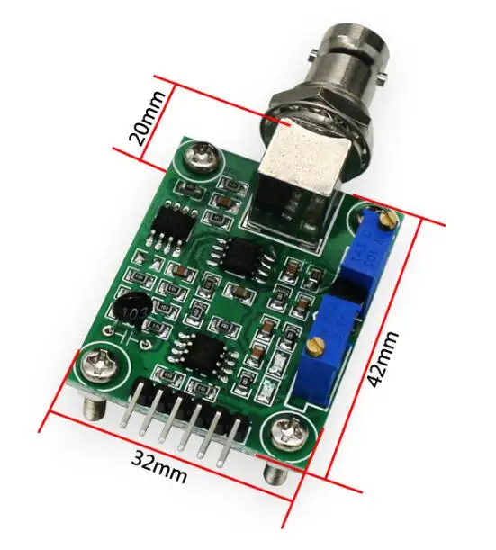 pH sensor module for arduino ph sensor interface circuit signal data collecting water quality BNC connect