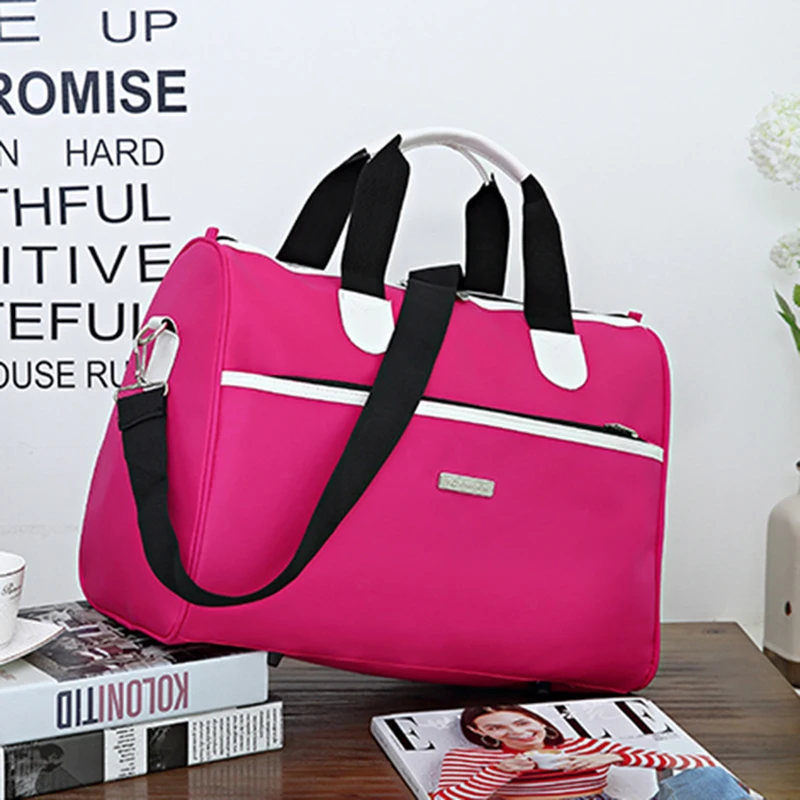Oxford-bolso de viaje impermeable de gran capacidad para mujer, bolsa de lona de equipaje de moda, bolso de hombro informal para mujer, T558, 2018