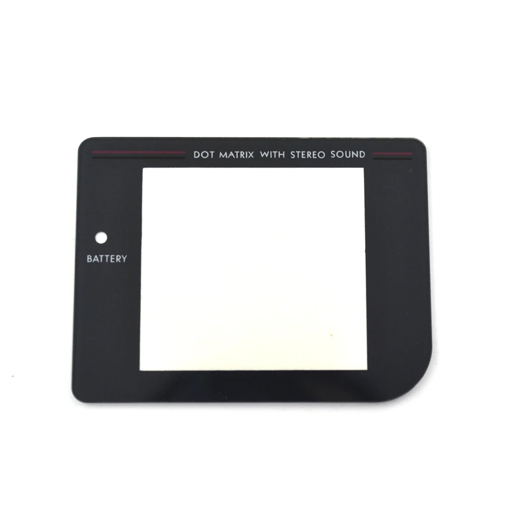 عدسة شاشة زجاجية بلاستيكية عالية الجودة لجهاز Gameboy لحماية GB مع لاصق