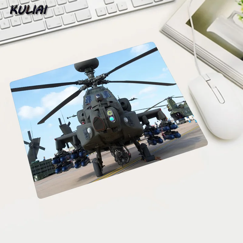 XGZ Helicopter Aircraft Mouse Pad Rectangular Small Size Portable Rubber Antiskid Pc MousePad Notebook Gaming For War Thunder