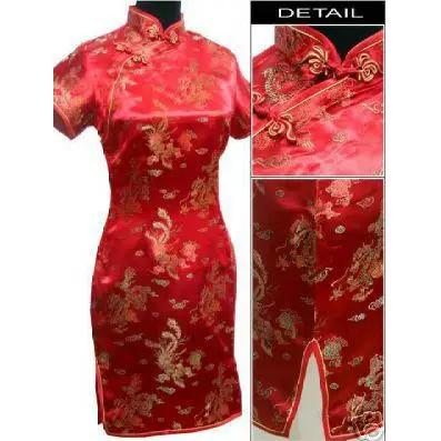 Zwart Traditionele Chinese Vrouwen Qipao Jurk Sexy Korte Mini Cheongsam Handgemaakte Knop Bloem Grote Maat 3XL 4XL 5XL 6XL