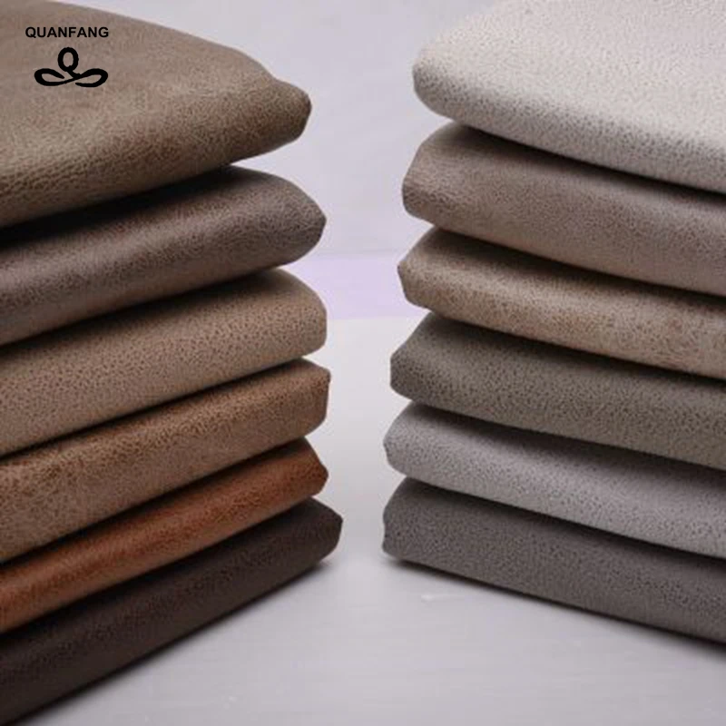 QUANFANG Imitation Leather Sofa Fabric,Technical Fabric Soft Quilting,DIY,Sewing,Table Cloth Furniture Tissue Cushion,Half Meter
