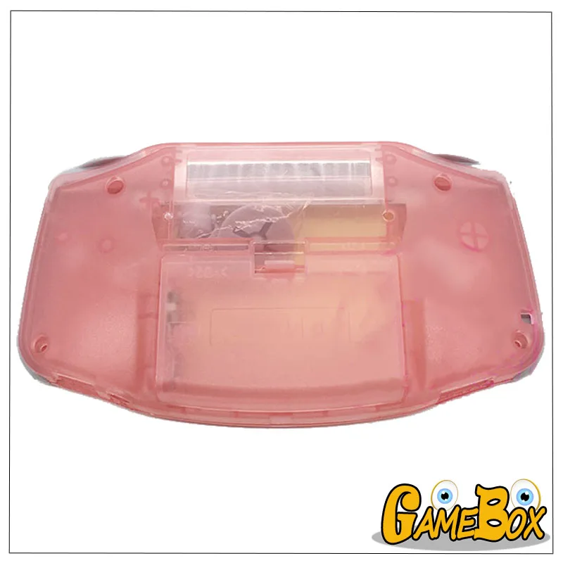 คริสตัลสีชมพูพลาสติกเชลล์สำหรับ GBA,Gameboy Advance คอนโซลฝาครอบ
