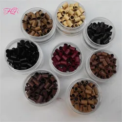 Micro Flared Rings 500s Locks Bead Copper Micro Tubes Links Rings Beads For Stick Tip hair 4.0x3.6x6.0mm Copper Micro Ring