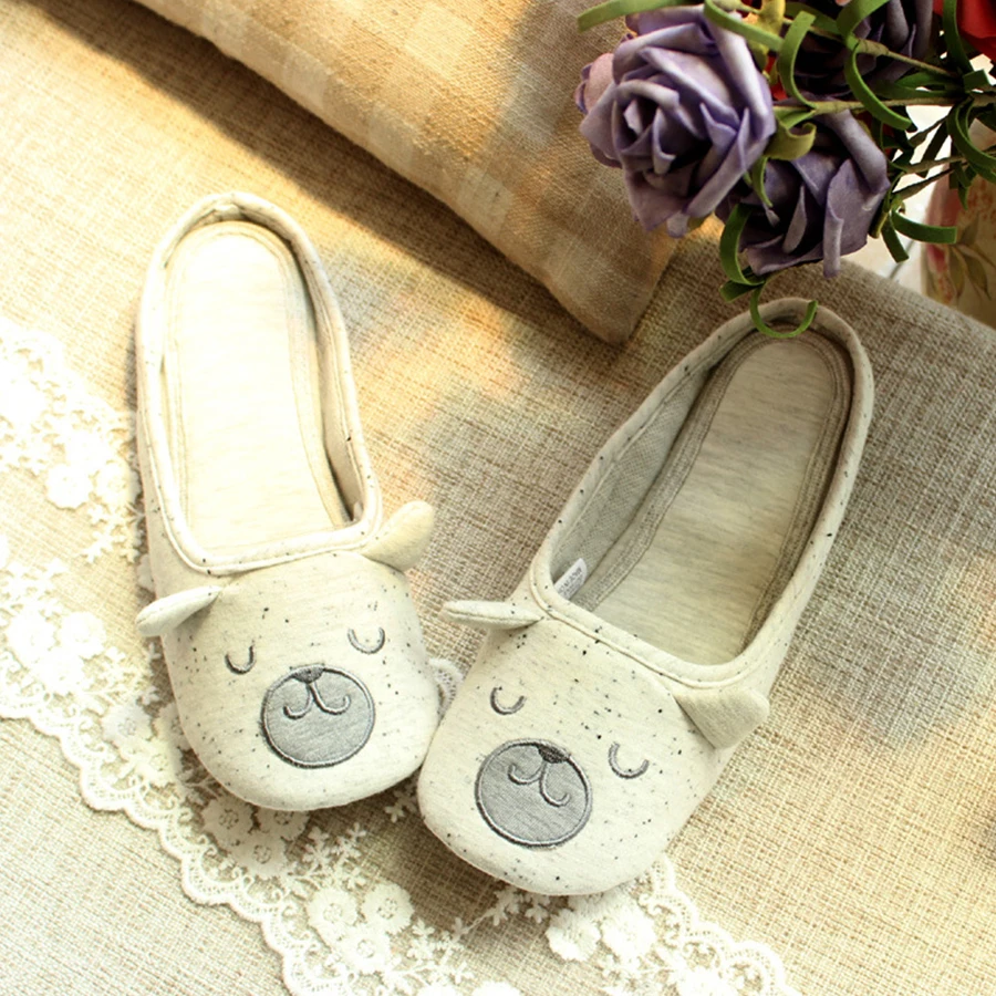 LCIZRONG Cut Bear Soft Women Home Slippers Indoor Cartoon Floor Slipper For Woman Casual Comfortable Animal Ladies Shoes