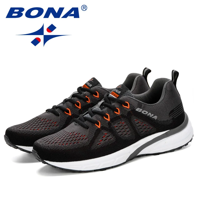 BONA-Zapatillas deportivas de malla para hombre y mujer, zapatos deportivos de zapatillas de entrenamiento ligeras, para correr, para exteriores