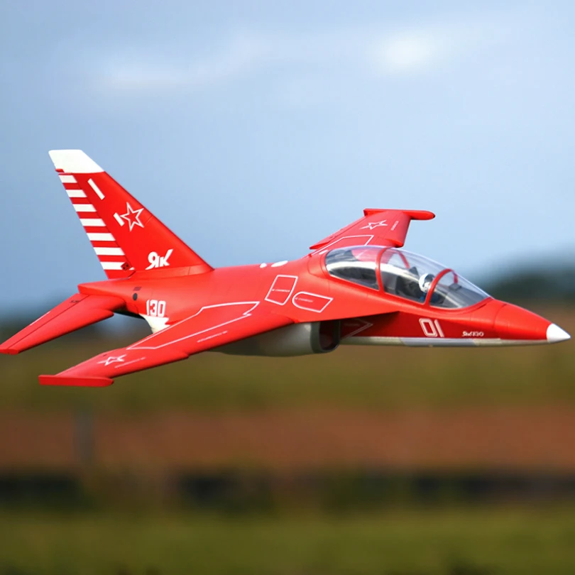 FMSRC Airplane Yak-130 V2 70mm Ducted Fan EDF Jet Big Scale Model Plane Aircraft Avion PNP 6S with Retracts Flaps Yak130