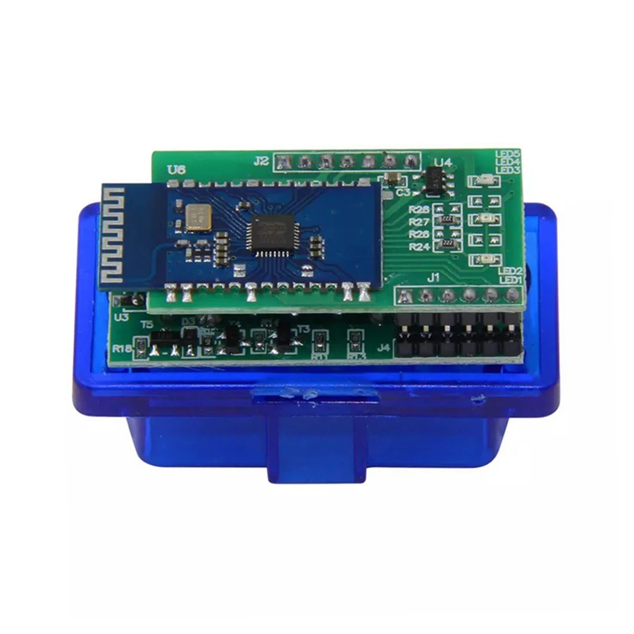 Lot ELM327 V1.5 Double PCB PIC18F25K80 Chip Bluetooth ELM 327 Code Reader Works Android OBD2 Diagnostic Tool