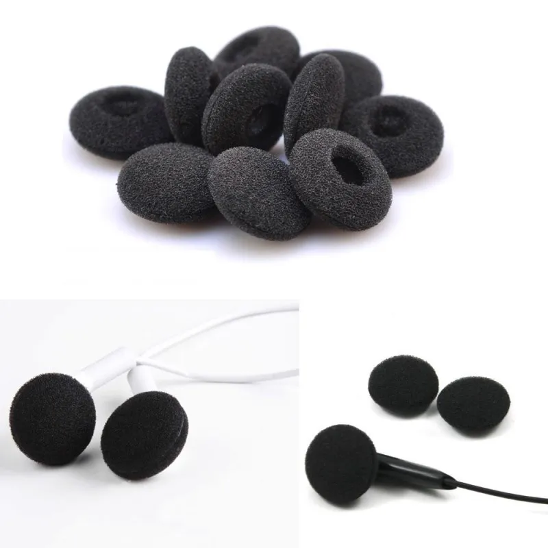 50Pcs Replacement Ear Tips Ear Bud,18mm Soft Foam Earbuds Eartips,Earpads Cushions Sponge Covers for Diameter 15mm-20mm Earphone