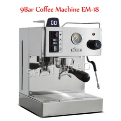 EM-18 Household Coffee Machine Italian Semi-Automatic Coffee Machine Stainless steel Espresso 9Bar Coffee machine 220V