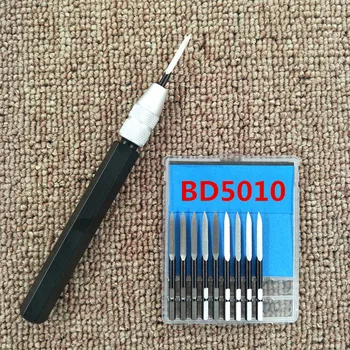 Kırpma bıçağı bakır parçaları çapak alma üçgen kazıyıcı alümina kolu SC1300 bıçak BD5010 BD6610