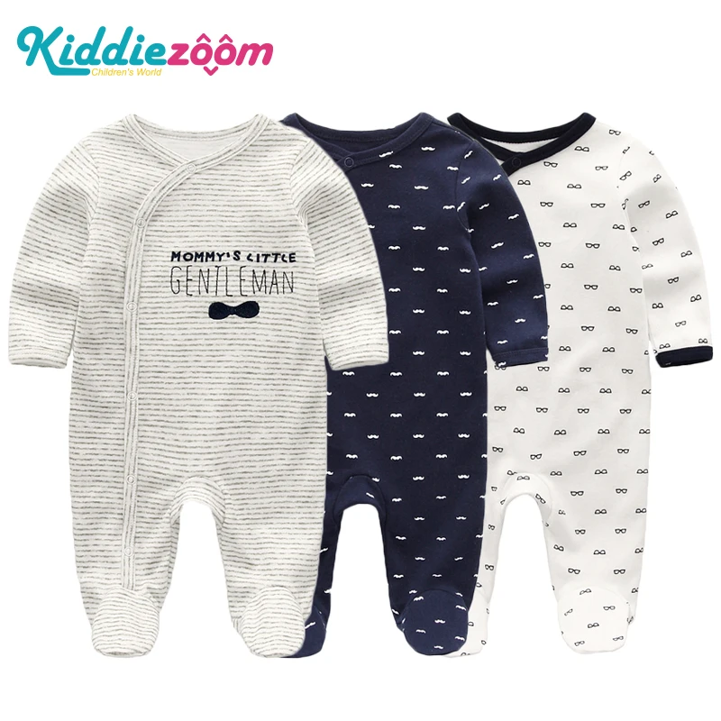 

2019 Girls Clothing Unisex 0-12M Cotton Bodysuits Baby Girl Clothes Newborn Star Striped Baby Boy Clothes Ropa Bebe 2/3PCS