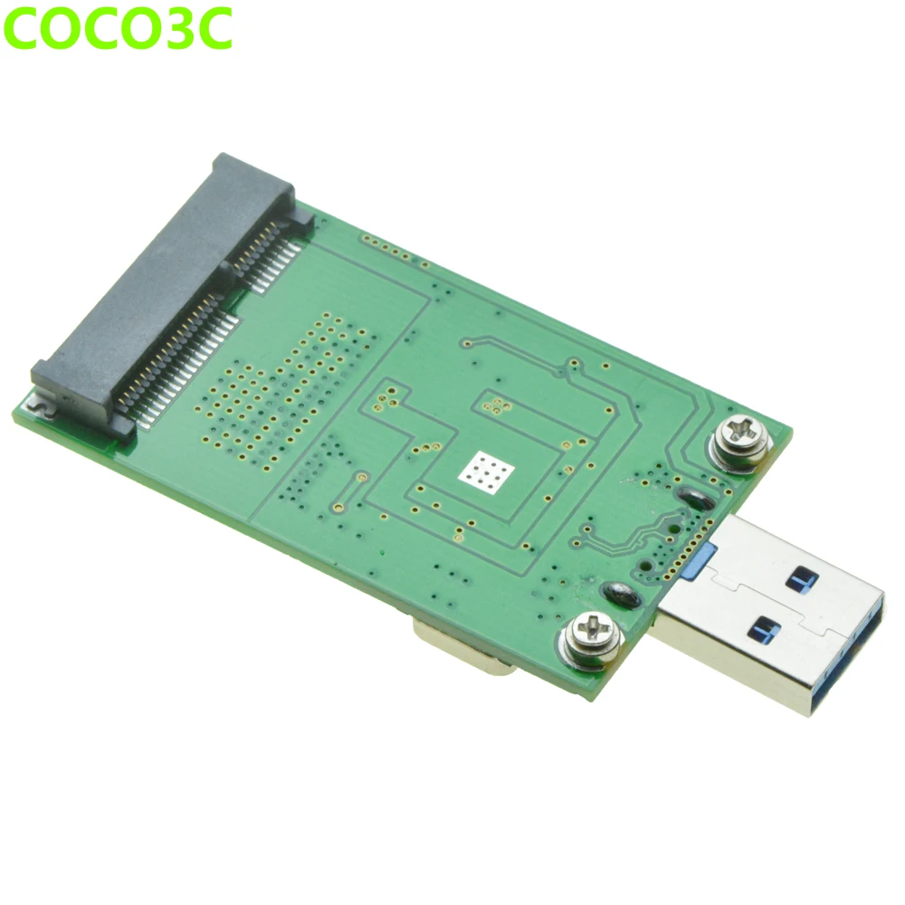 

USB 3.0 to mSATA SSD adapter mini PCIe mSATA 6Gb/s Drives card to USB Converter Card as USB3.0 flash drive