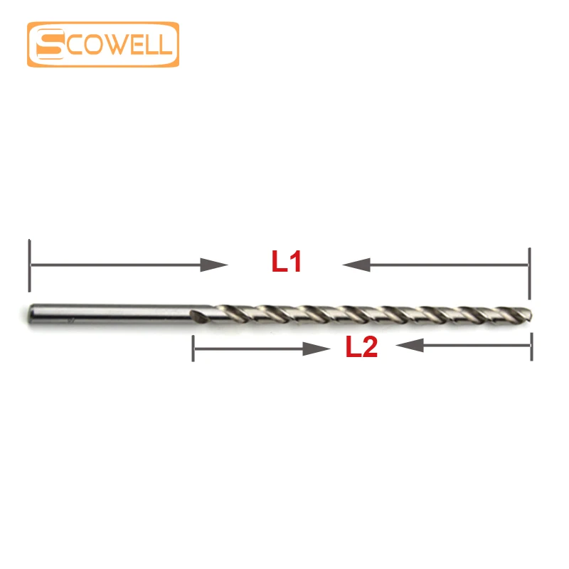 10Pack HSS 4341 Extra Lange Spiraalboor 3mm,3.5mm,4mm,5mm,5.5mm,6mm,7mm,8mm Houtbewerking Jobber Boren DIY Gereedschap