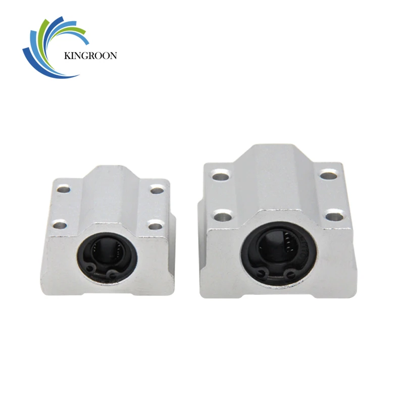4pcs SC6UU SC8UU SC10UU SC12UU SC16UU SCS20UU Linear Ball Bearings Aluminium Slide Bushing Block For Linear Guild Rail Shaft