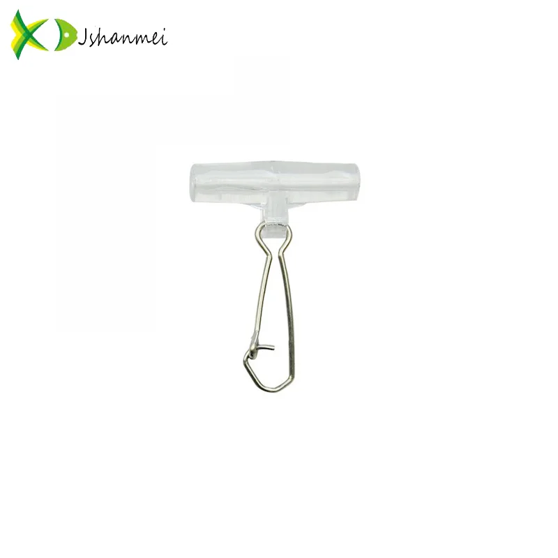 20pcs/lot High strength Heavy Duty Clear Sinker Slides with Stainless Steel Snap swivels for fishing hooks accessories