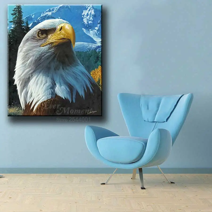 Ever Moment DIY Diamond Painting Eagle 3D 5D Diamond Embroidery Painting Square Stones Full Layout Animal Handicraft ASF936