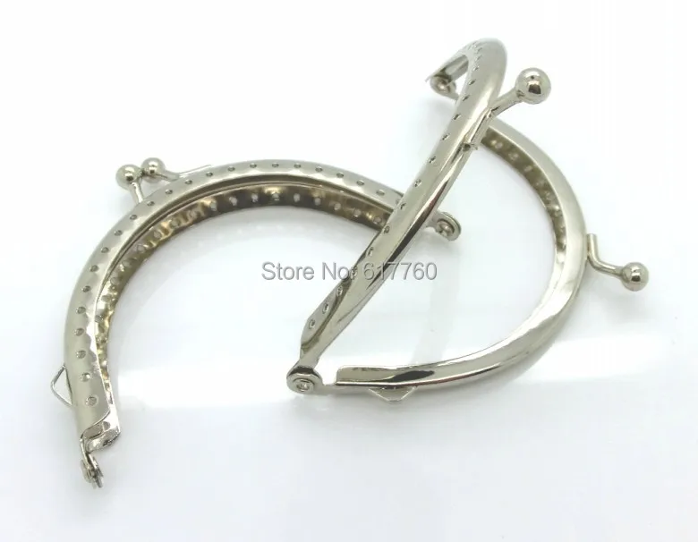 

Free Shipping-5PCs Silver Tone Purse Bag Metal Arch Frame Kiss Clasp Lock 9x6.3cm(3 4/8"x2 4/8") J2606