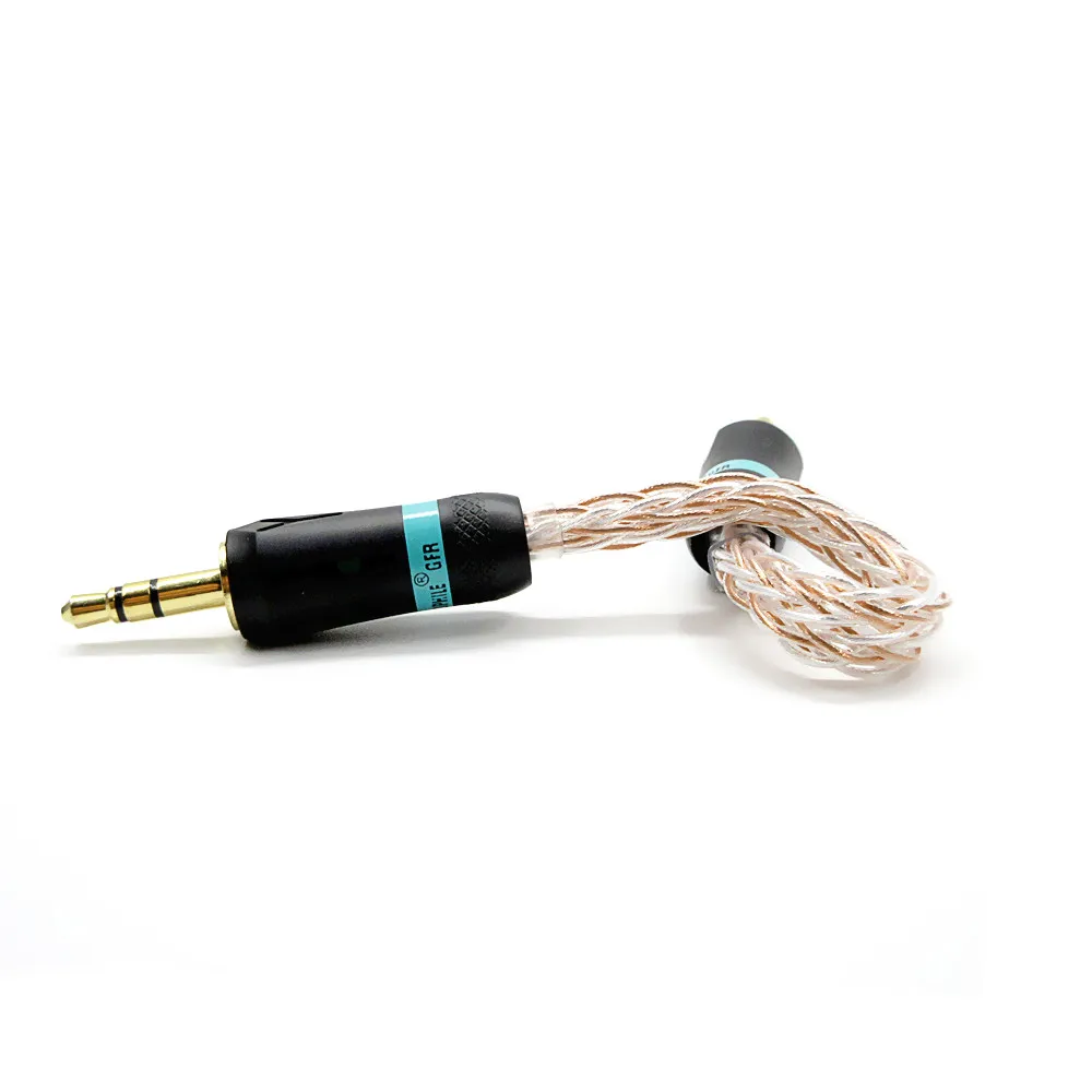 6cm 3.5mm Male to 3.5mm Male Gold-plated braided Stereo Audio Cable For Walnut F1 Amplifier V2 V2S/Zishan Z1 Z2 MP3