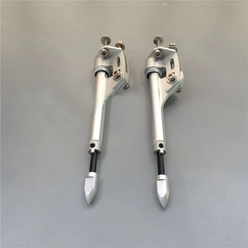 1Pair RC Boat CAT Flexible Shaft Bracket CNC 4mm Stern Tail Hard Mount with Bullet Head Adapter for Electric Gasoline Parts