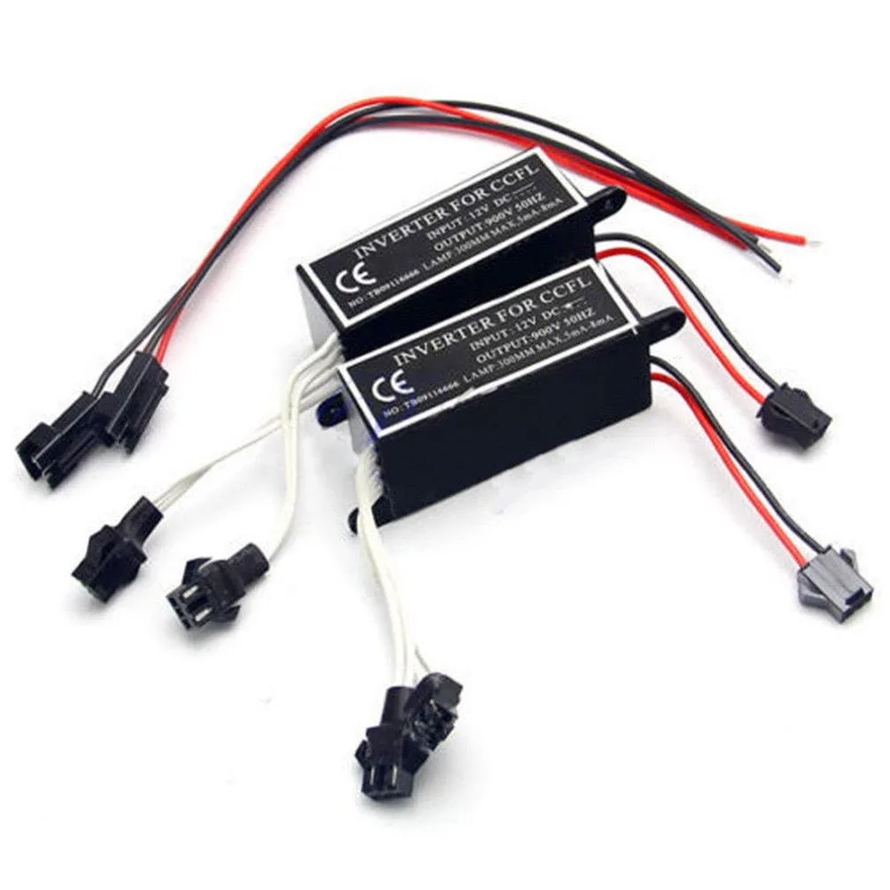 JX-LCLYL 1pc Inverter Ballast For CCFL Angel Eyes Halo Rings Light 12V Female 2 Outputs